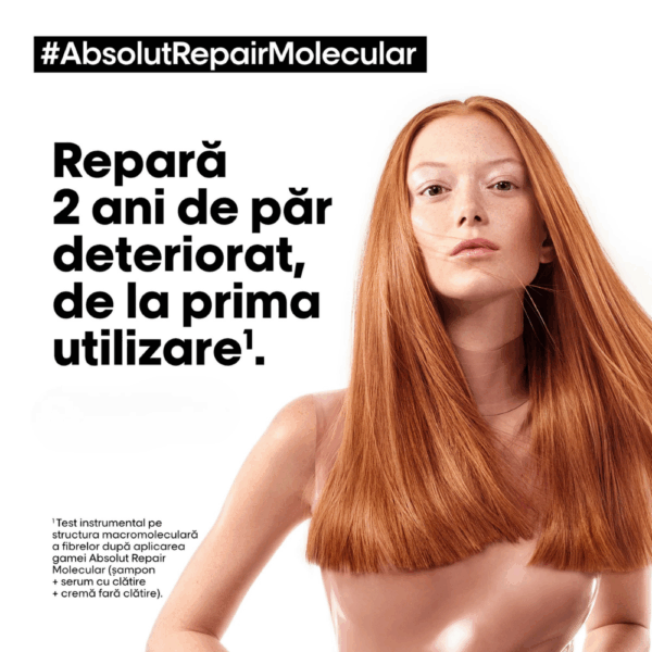 2 Sampon pentru par deteriorat L'Oreal Professionnel Série Expert Absolut Repair Molecular 300ml