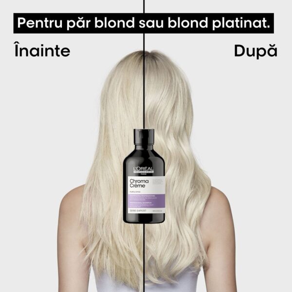 Sampon nuantator violet pentru par blond L’Oréal Professionnel Chroma Crème 300ml