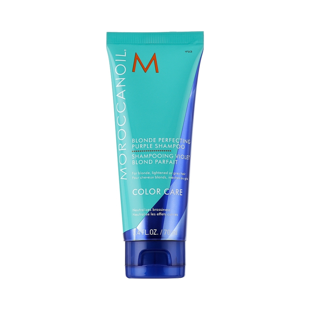 Sampon nuantator pentru par blond Moroccanoil Blonde Perfecting Purple Color Care 200ml