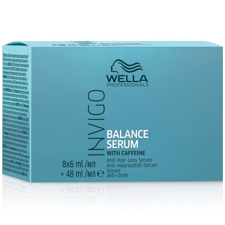 Tratament impotriva caderii parului Wella Professionals Invigo Scalp Balance 8 fiole x 6 ml (2)