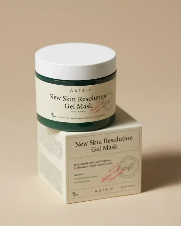 Masca gel calmanta si hidratanta pentru fata cu heartleaf si niacinamida Axis-y New Skin Resolution Gel Mask 100ml