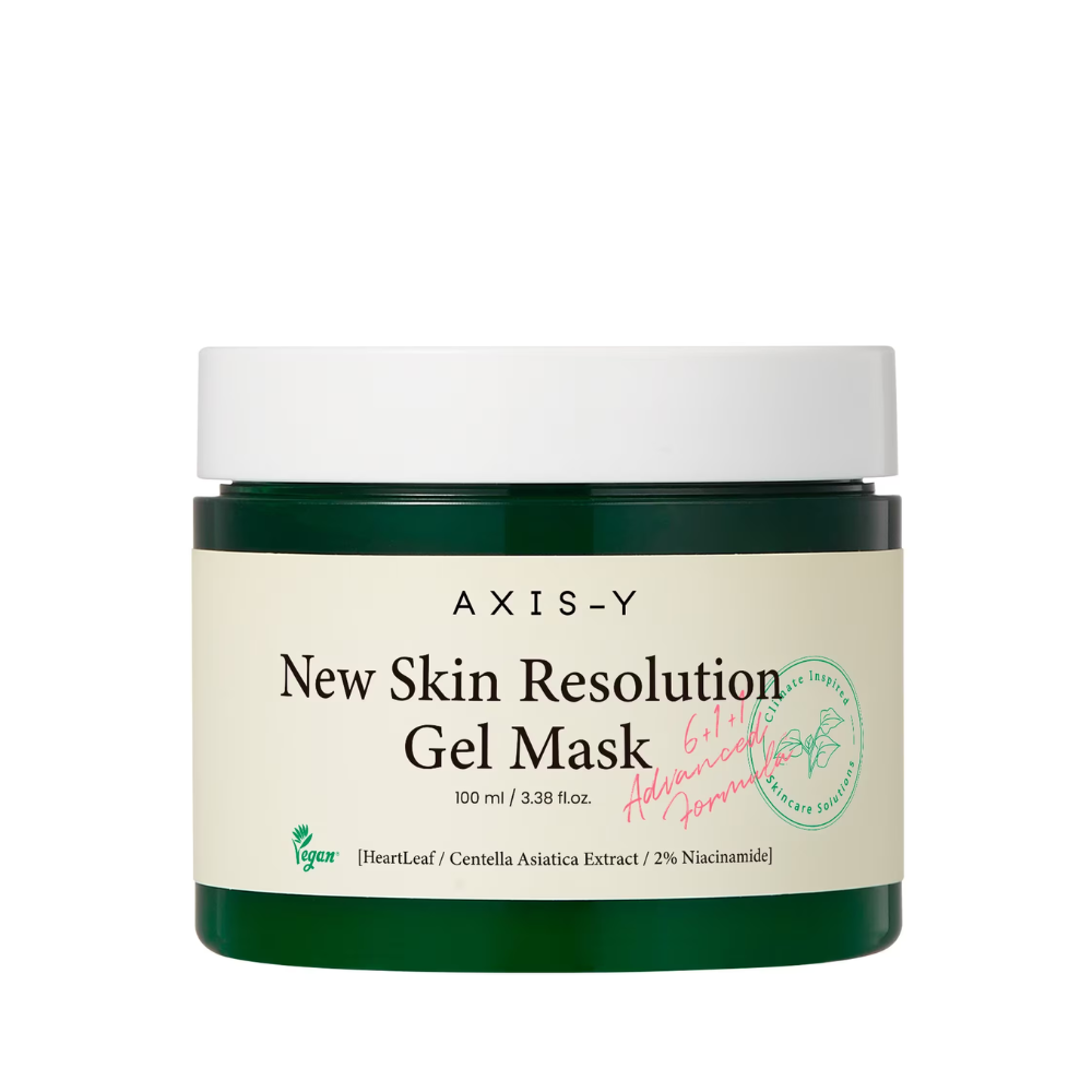 Masca gel calmanta si hidratanta pentru fata cu heartleaf si niacinamida Axis-Y New Skin Resolution Gel Mask 100ml