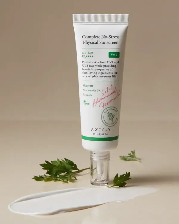 Crema de fata cu protectie solara SPF 50+ PA++++ Axis-Y Complete No-Stress Physical V.3 50ml