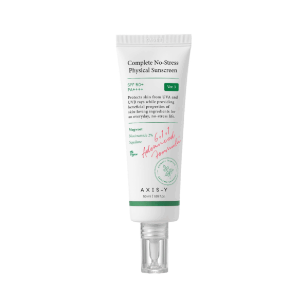 Crema de fata cu protectie solara SPF 50+ PA++++ Axis-Y Complete No-Stress Physical V.3 50ml