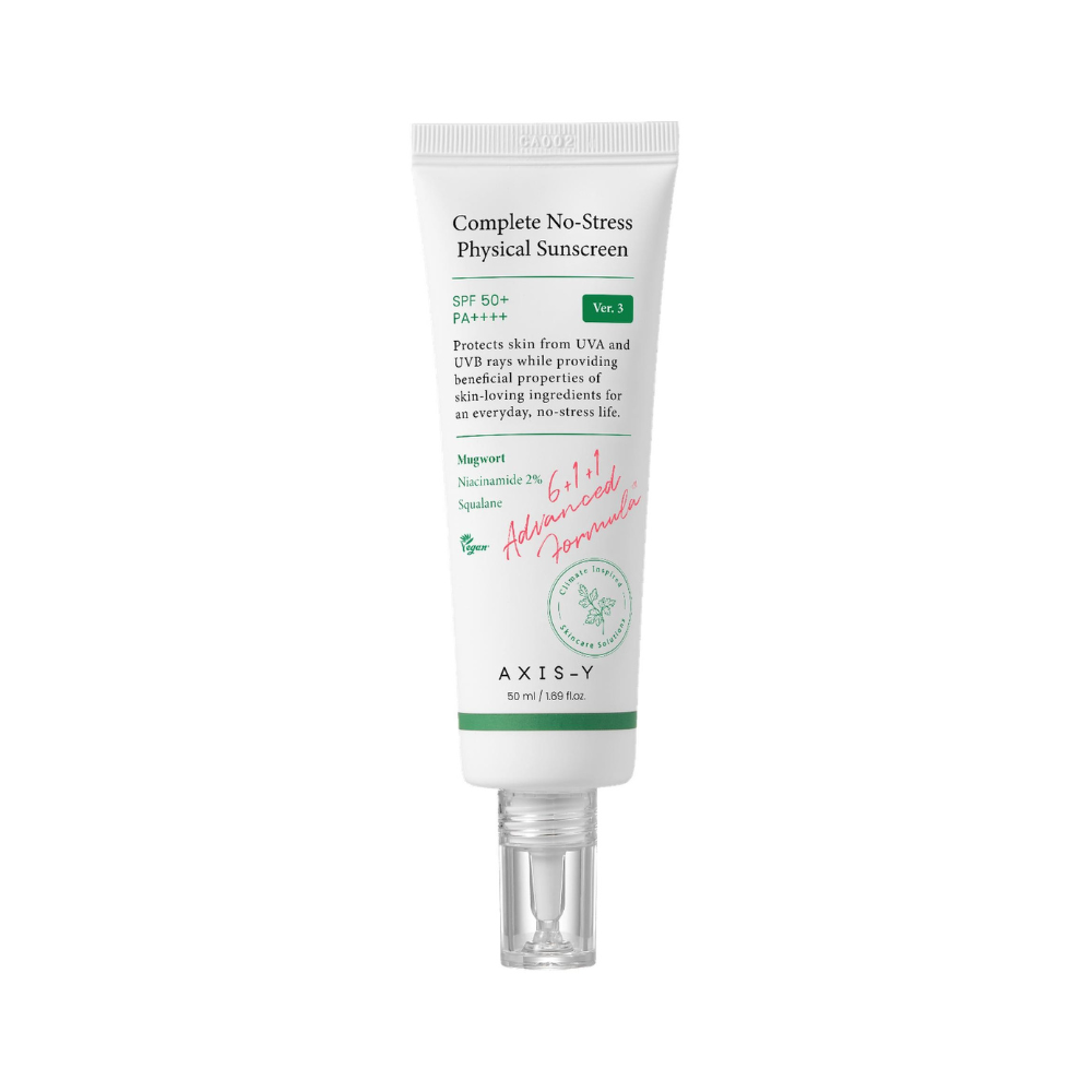 Crema de fata cu protectie solara SPF 50+ PA++++ Axis-Y Complete No-Stress Physical V.3 50ml