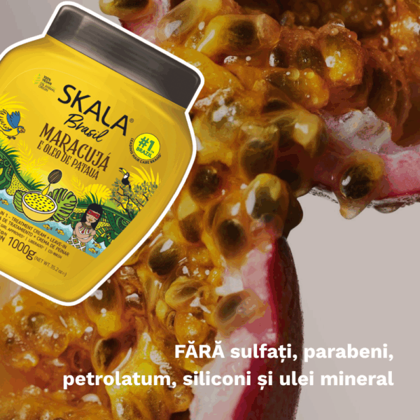 skala-tratament-par Tratament hranitor fara clatire cu maracuja si ulei de patua Skala 1000g Maracuja e Oleo de Pataua
