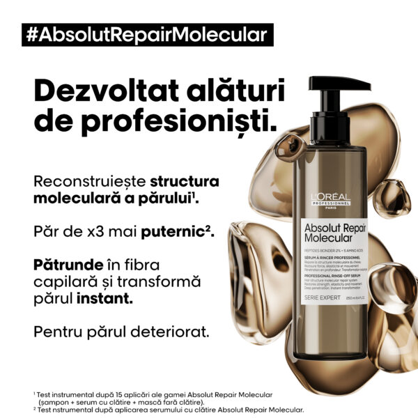 3 (2) Ser pentru par deteriorat L’Oréal Professionnel Serie Expert Absolut Repair Molecular 250ml