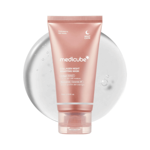 masca-fata-medicube Masca faciala de noapte cu colagen pentru fermitate Medicube Collagen Night Wrapping Mask 75ml