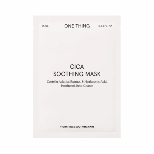 Masca pentru fata cu Centella Asiatica One Thing Cica Soothing Mask 20g