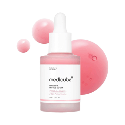 Ser cu peptide pentru fata pentru elasticitate si stralucire Medicube PDRN Pink Peptide Serum 30ml