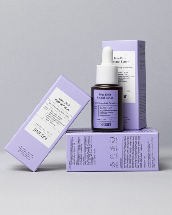 Ser de fata cu retinol Meisani Blue Elixir Retinol Serum 15ml