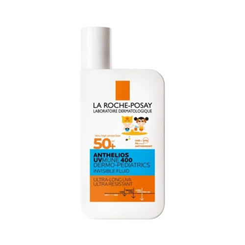 fluid-spf50-la-roche-posay Fluid invizibil pentru copii cu protectie solara SPF 50+ La Roche-Posay Anthelios UVmune 400 Dermo‑Pediatrics 50ml