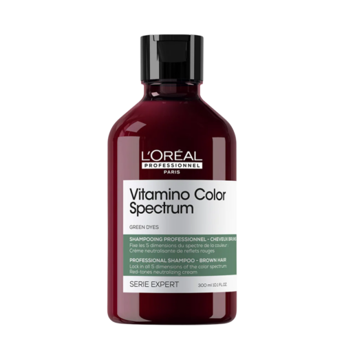 l-oreal-professionnel-vitamino-color-spectrum-green-hair-shampoo-neutralizing-red-tones-300-ml-1752694774 L'Oreal Professionnel, Vitamino Color Spectrum Green, Șampon pentru păr, Neutralizarea tonurilor roșii, 300 ml