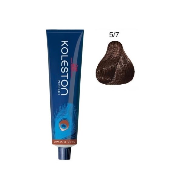 Wella Professionals, Koleston Perfect, Vopsea permanentă de păr, 5/7 Light Brown Brown, 60 ml