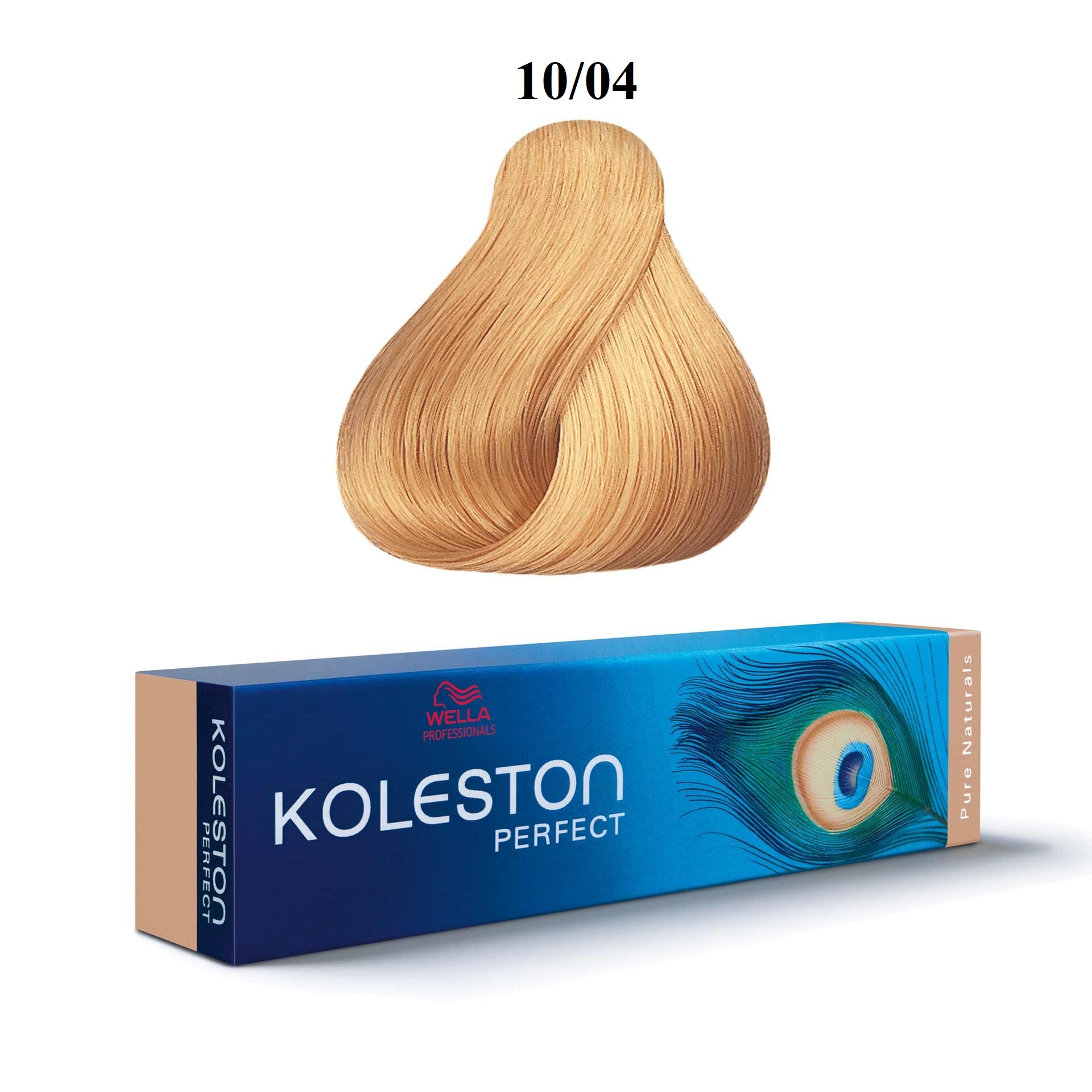 Vopsea permanenta de par wella professionals koleston perfect 10/04 very light blond natural red 60ml