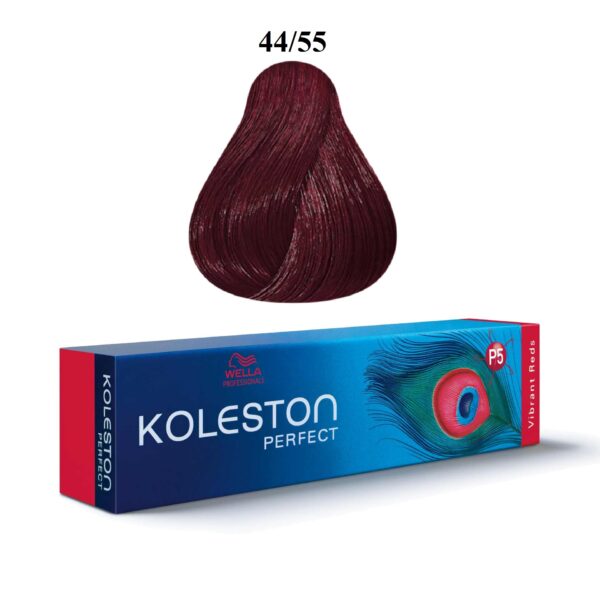 Wella Professionals, Koleston Perfect, Vopsea permanentă de păr, 44/55 Medium Brown Intensive Mahogany Intensive, 60 ml