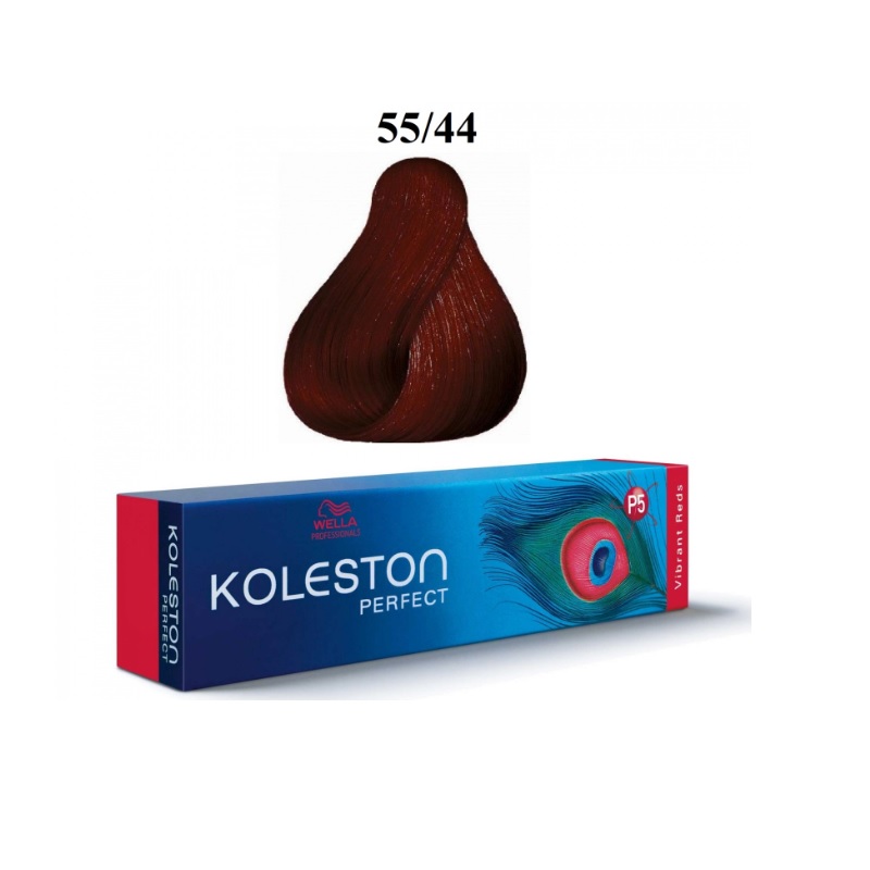 Vopsea permanenta de par Wella Professionals Koleston Perfect 55/44 Intense Light Brown Red Red 60ml