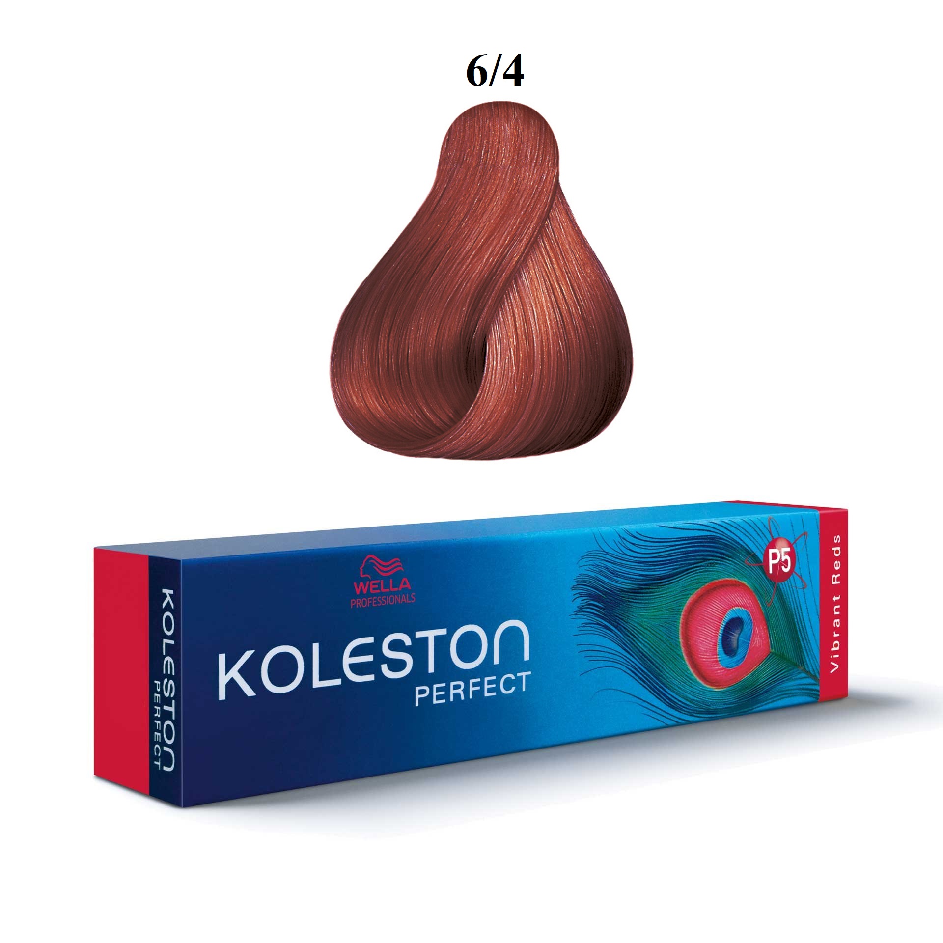 Vopsea permanenta de par Wella Professionals Koleston Perfect 6/4 Dark Blonde Red 60 ml