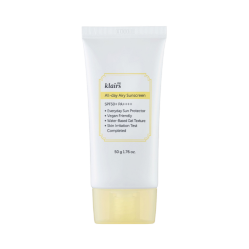 Crema de fata cu protectie solara SPF50+ PA++++ dear, Klairs All-day Airy Sunscreen 50ml