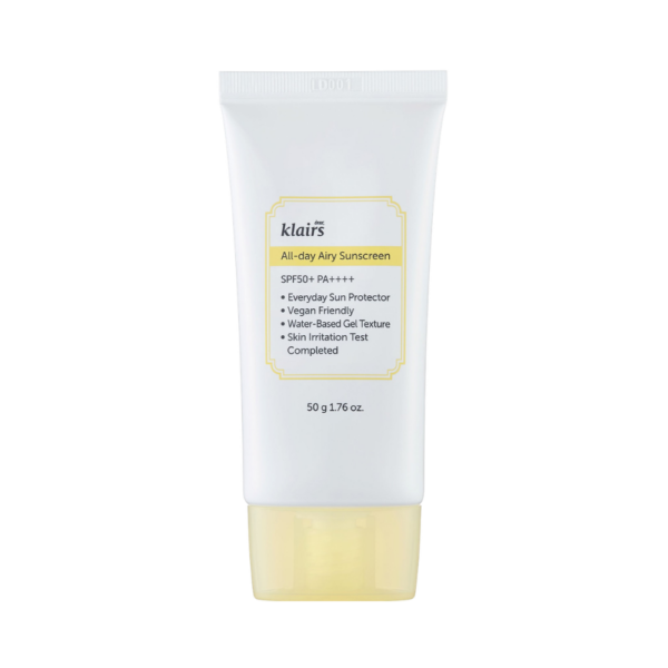 Crema de fata cu protectie solara SPF50+ PA++++ dear, Klairs All-day Airy Sunscreen 50ml
