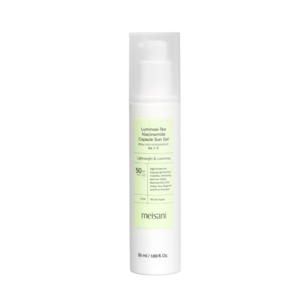 Gel cu protectie solara SPF50+ PA++++ Meisani Luminosi-tea Niacinamide Capsule Sun Gel 50ml
