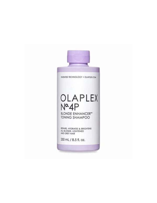 Olaplex, No. 4P Blonde Enhancer, Șampon pentru tratamentul părului, Pentru neutralizarea tonurilor galbene, Pentru păr blond, 250 ml