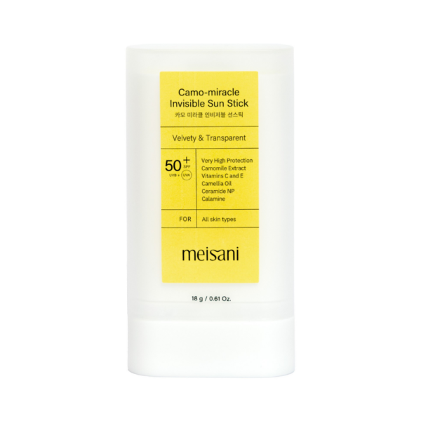 Stick cu protectie solara SPF50+ PA++++ Meisani Camo-miracle Invisible Sun Stick 18gr