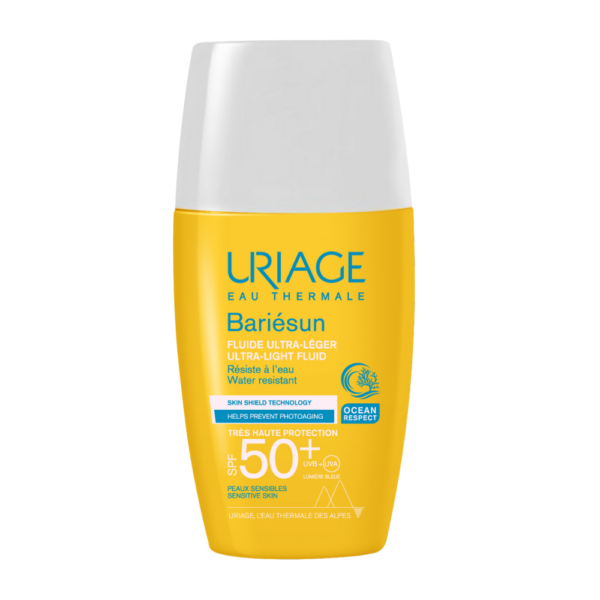 Uriage, Bariesun, Protecție solară, Fluid de protecție solară, SPF 50+, 30 ml