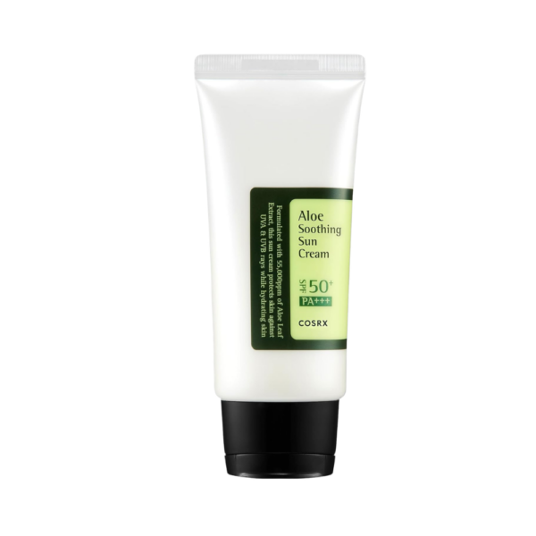 Crema de fata cu aloe vera si protectie solara SPF50 PA+++ COSRX Aloe Soothing Sun Cream 50ml