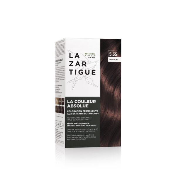 Lazartigue, La Couleur Absolue, Vopsea permanentă de păr, 5.35 Chocolate, 143 ml