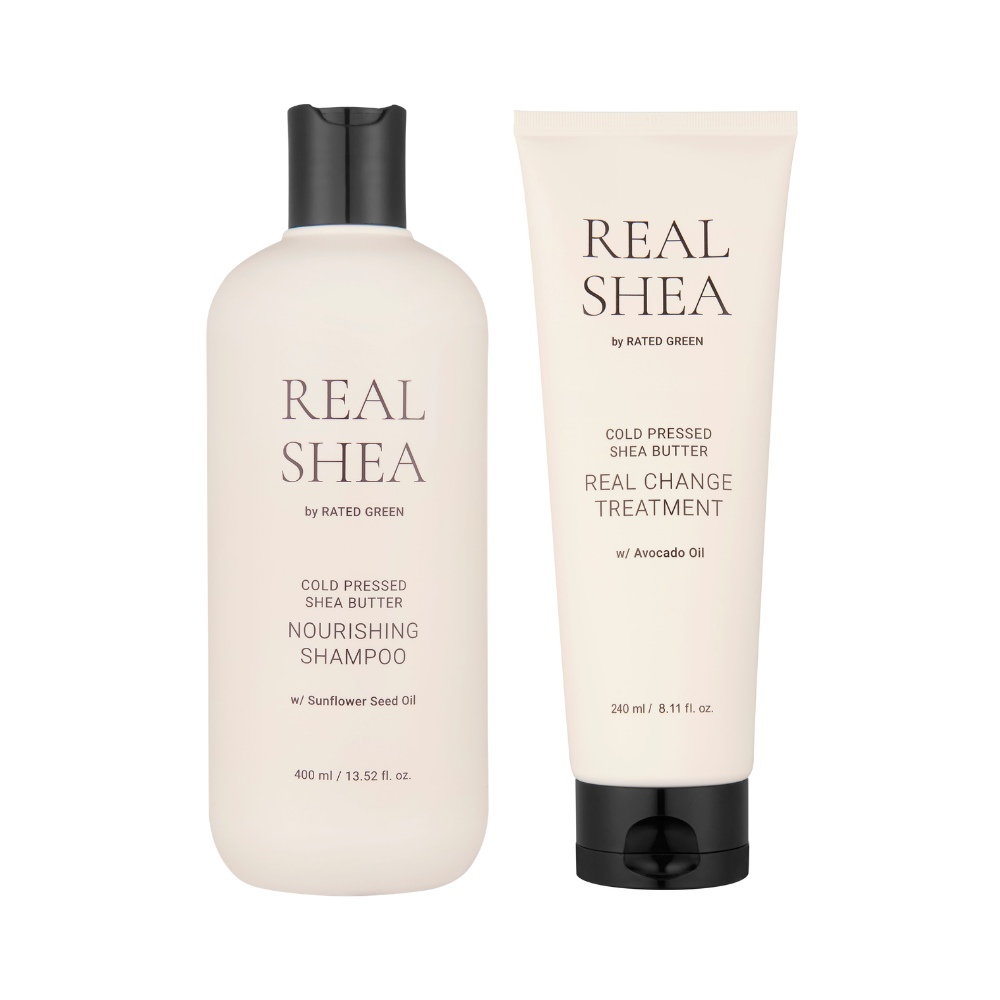 Pachet Sampon si Masca Rated Green cu unt de shea - Rutina Par Uscat